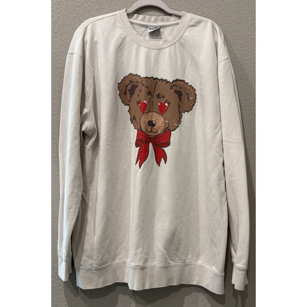 Living Fully Mallory Ervin Teddy Bear Print I Love You Beary Much Women’s XXL